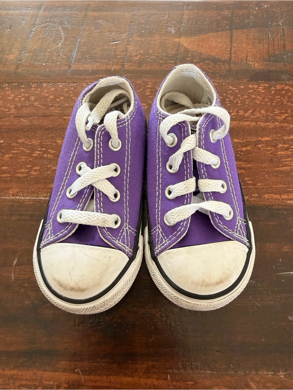 👚CLOSET CLEAN OUT SALE👖Kids Purple Canvas Lace-Up Converse